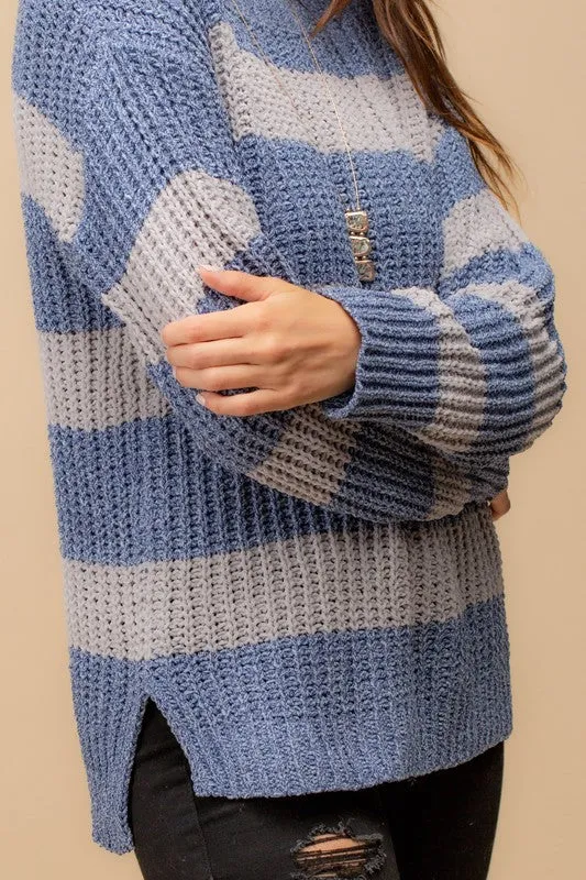 Cozy Knit Striped Top