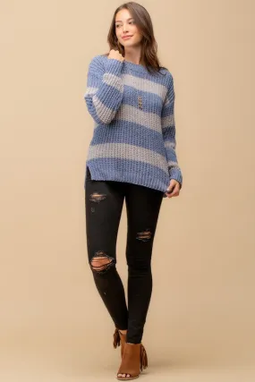 Cozy Knit Striped Top