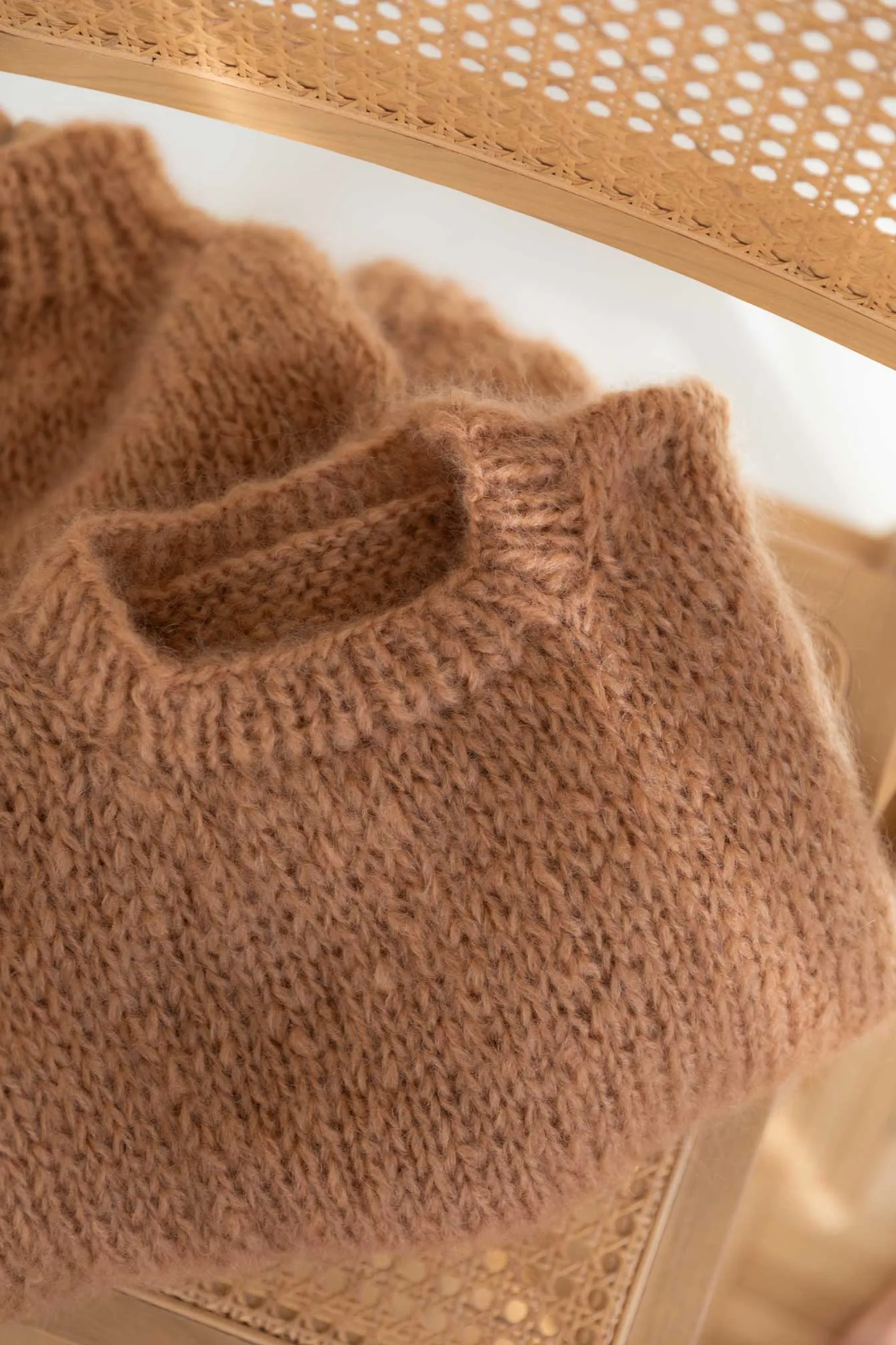 Cream Mohair and Organic Wool Sweater