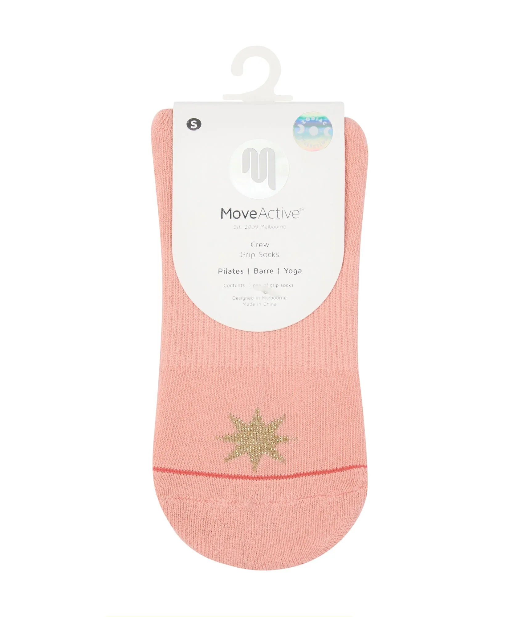 Crew Non Slip Grip Socks - Virgo