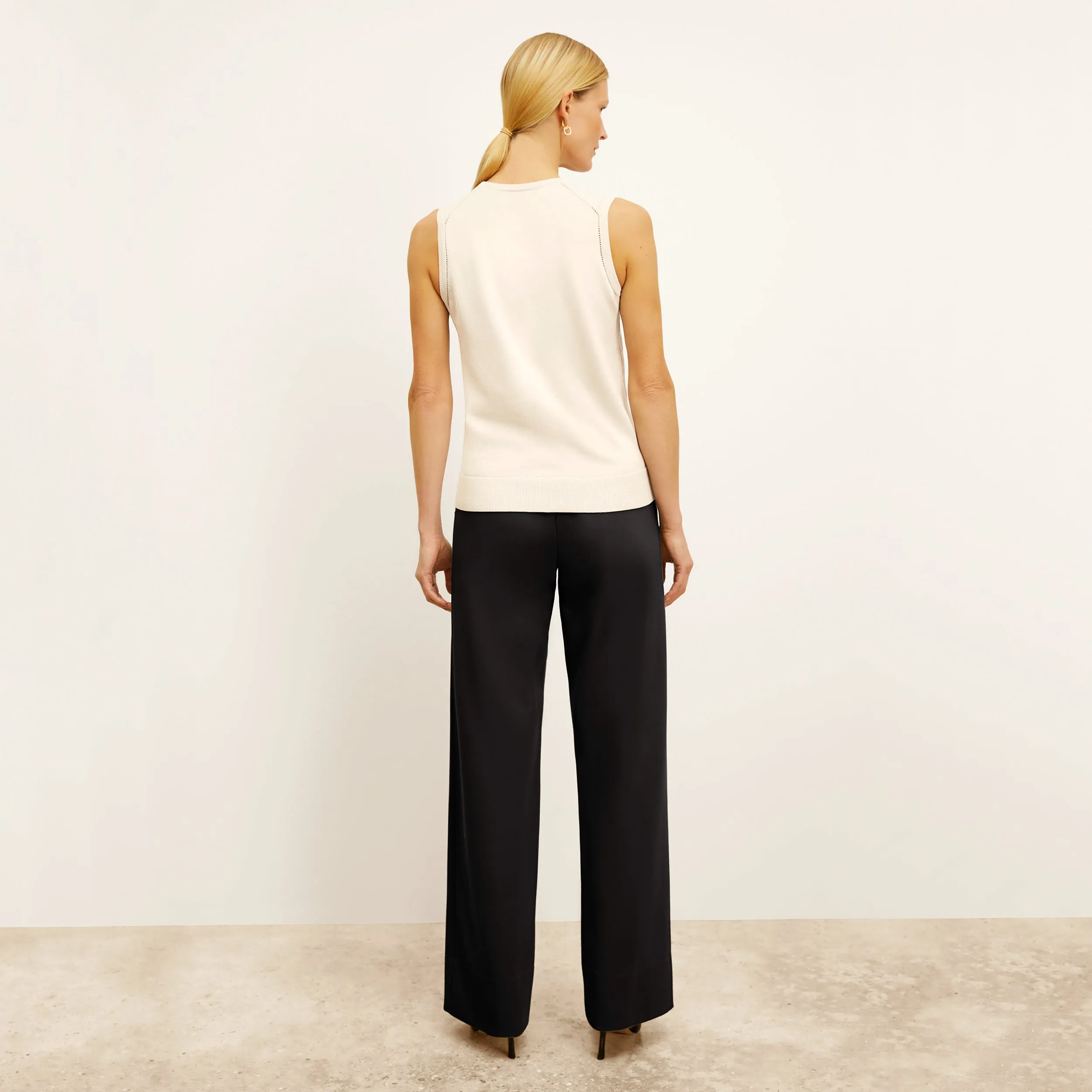 Crimmins Top - Cotton Silk Knit :: Ivory