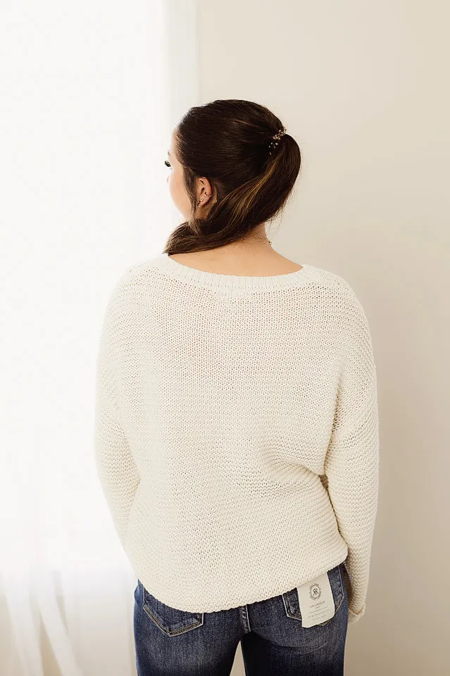 Cuff Sleeve Pullover Sweater