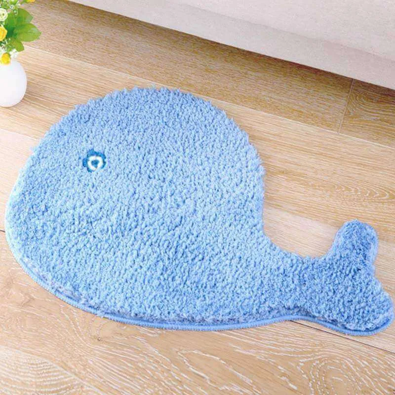 Cute Aqua Bathroom Rug