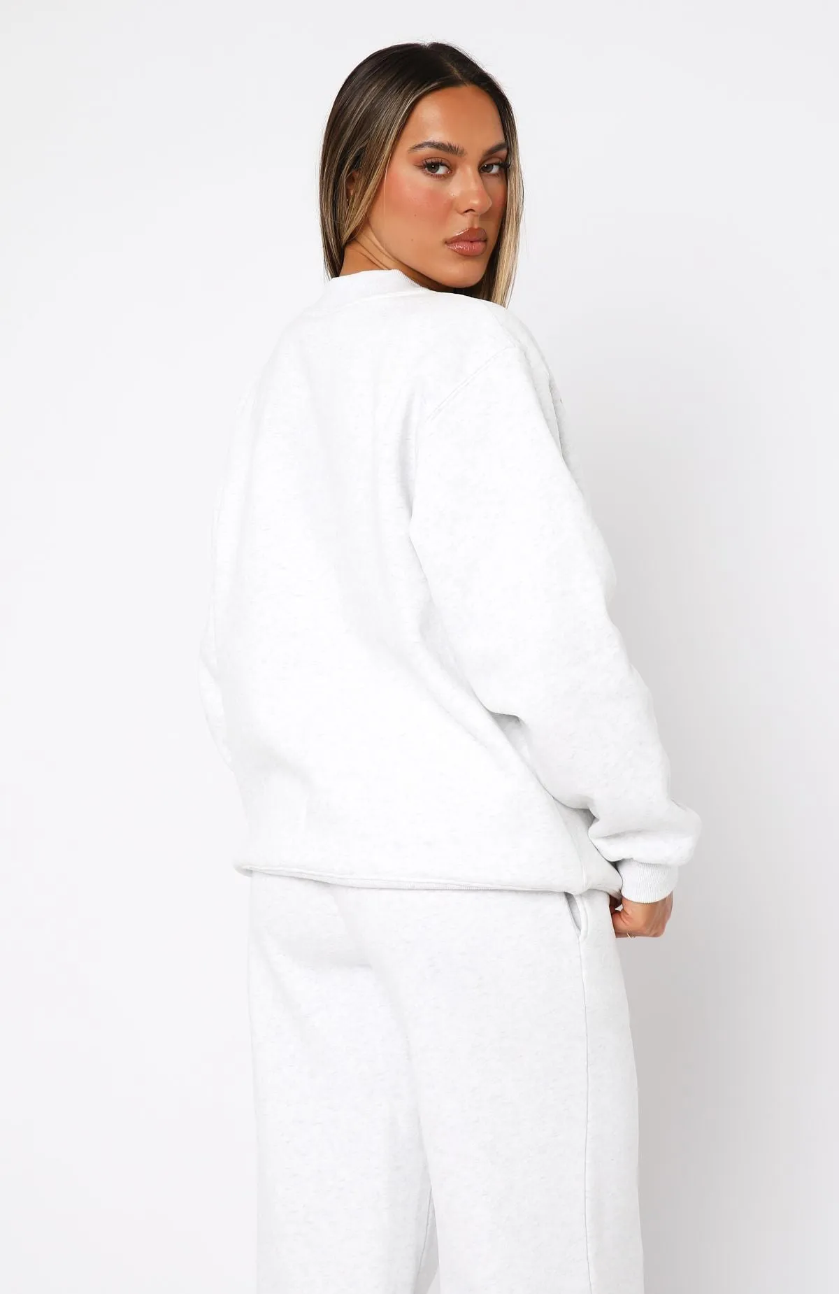 Decade Classics All Time Oversized Sweater Grey Marle