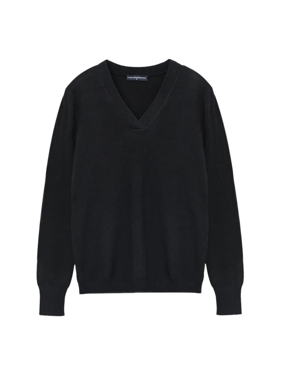 Deep V Neck Sweater_Black