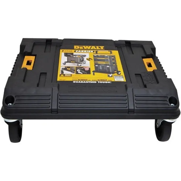 DeWALT TSTAK Series DWST17889 Tool Cart, 210 lb, 16.96 in OAW, 7.02 in OAH, 18.91 in OAD, Plastic, Black