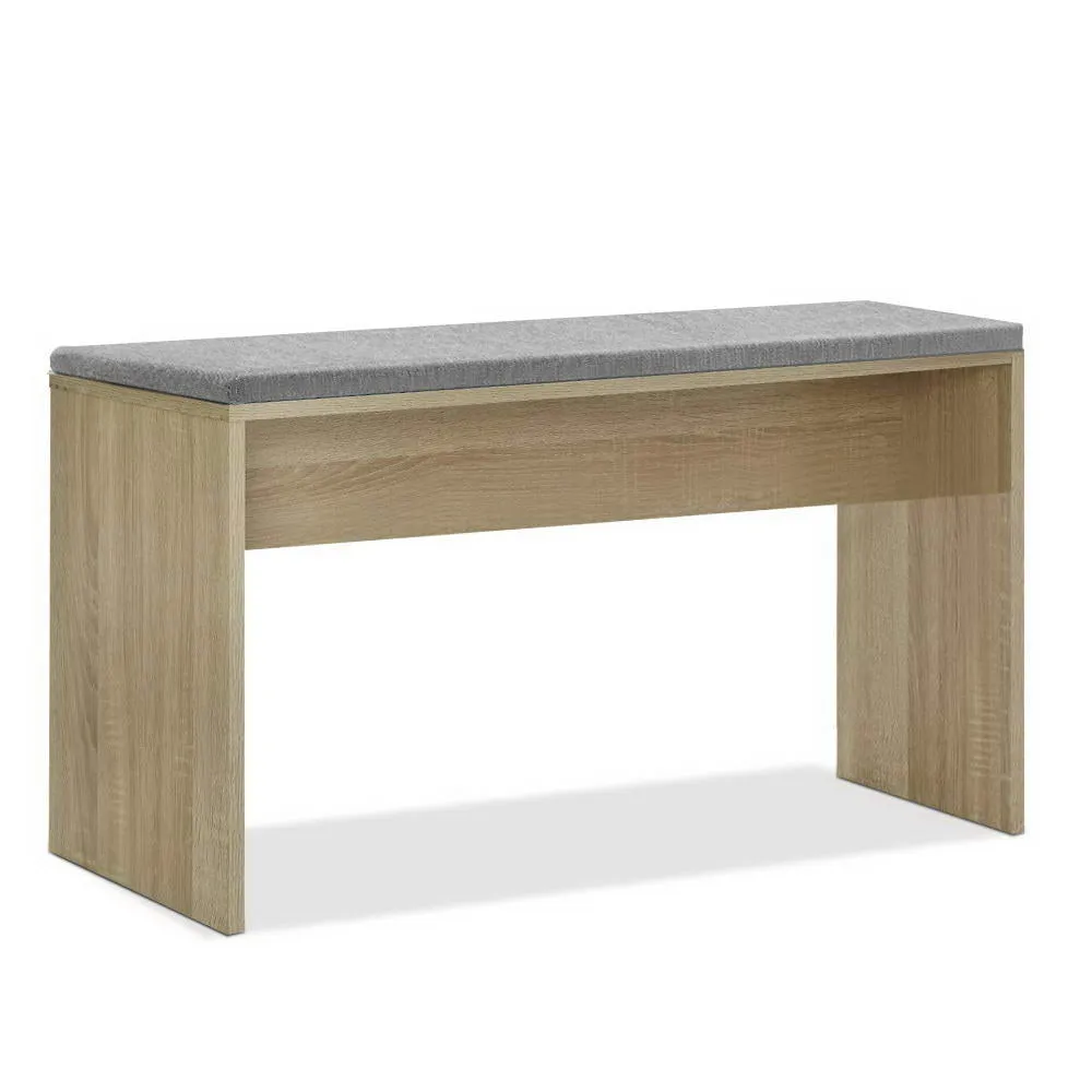 Dining Bench NATU Upholstery Seat Stool Chair Cushion Kitchen Furniture Oak 90cm