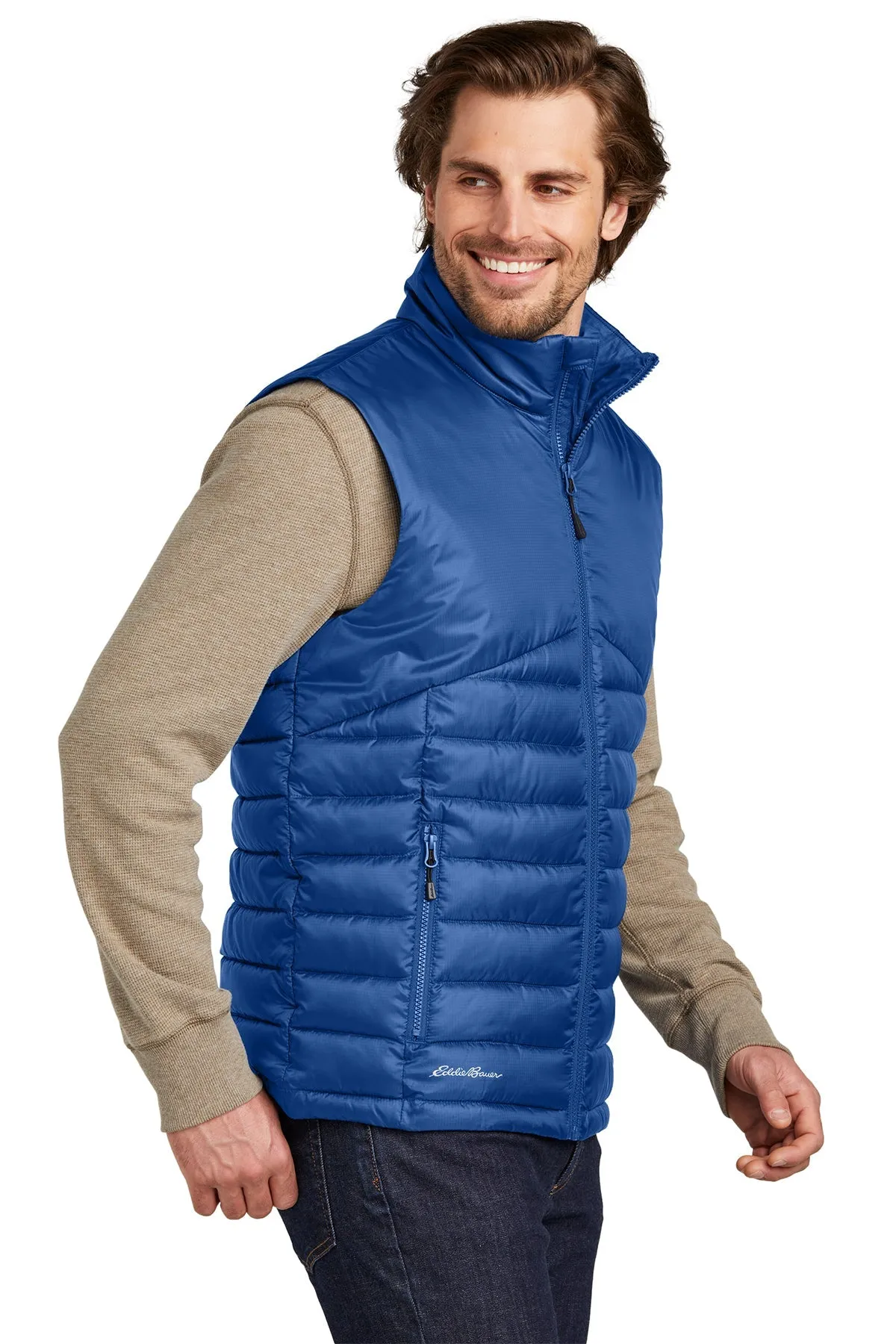 Eddie Bauer Customized Quilted Vests, Cobalt Blue