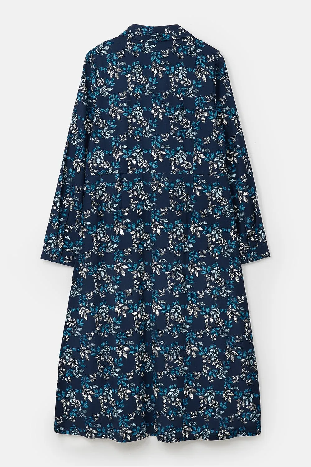 Elsie Dress - Navy Leaf