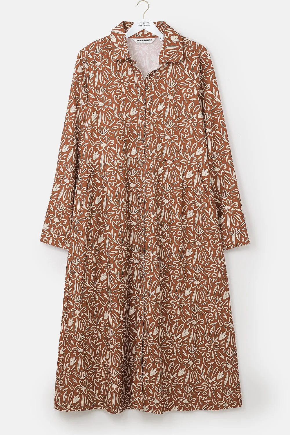 Elsie Dress - Rust Floral