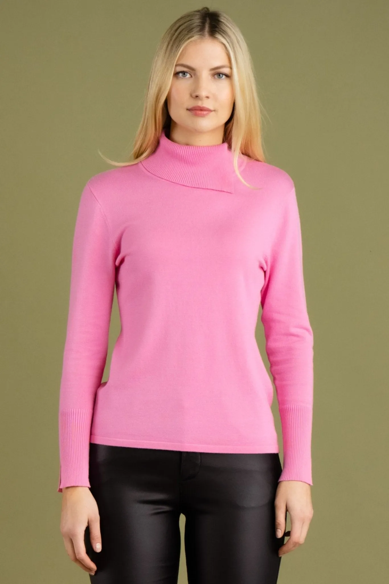 Elspeth Split Neck Turtleneck