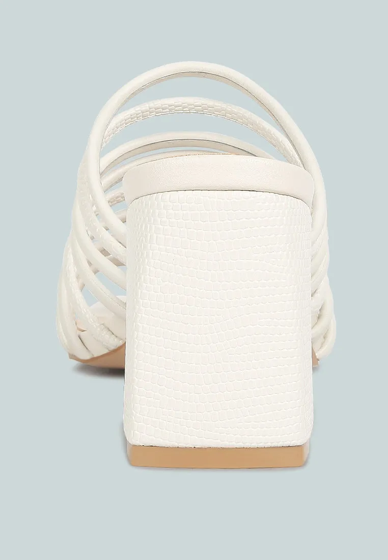 Fairleigh Off White Strappy Slip On Sandals