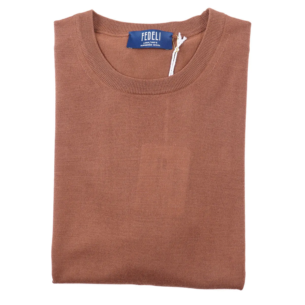 Fedeli Superfine Wool Short-Sleeve Sweater