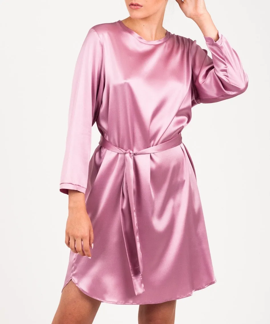 Florence Pink Silk Dress