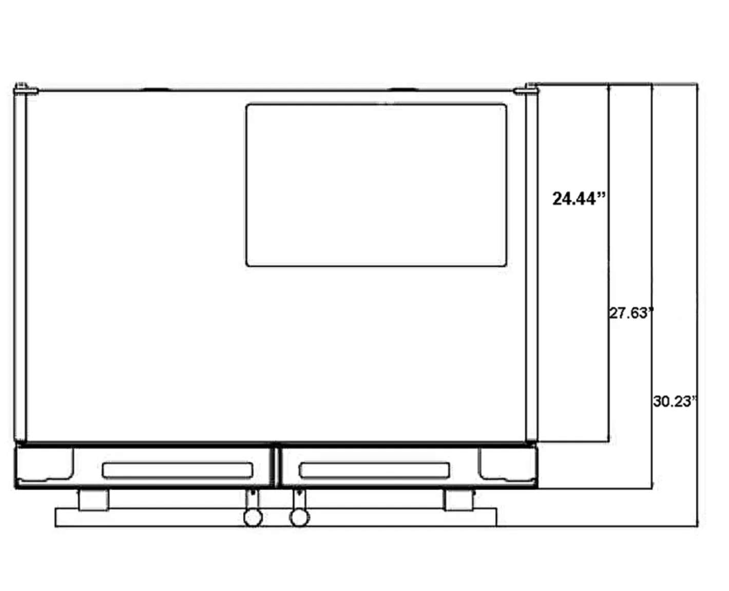 Forno 36″ Moena French Door counter depth Refrigerator