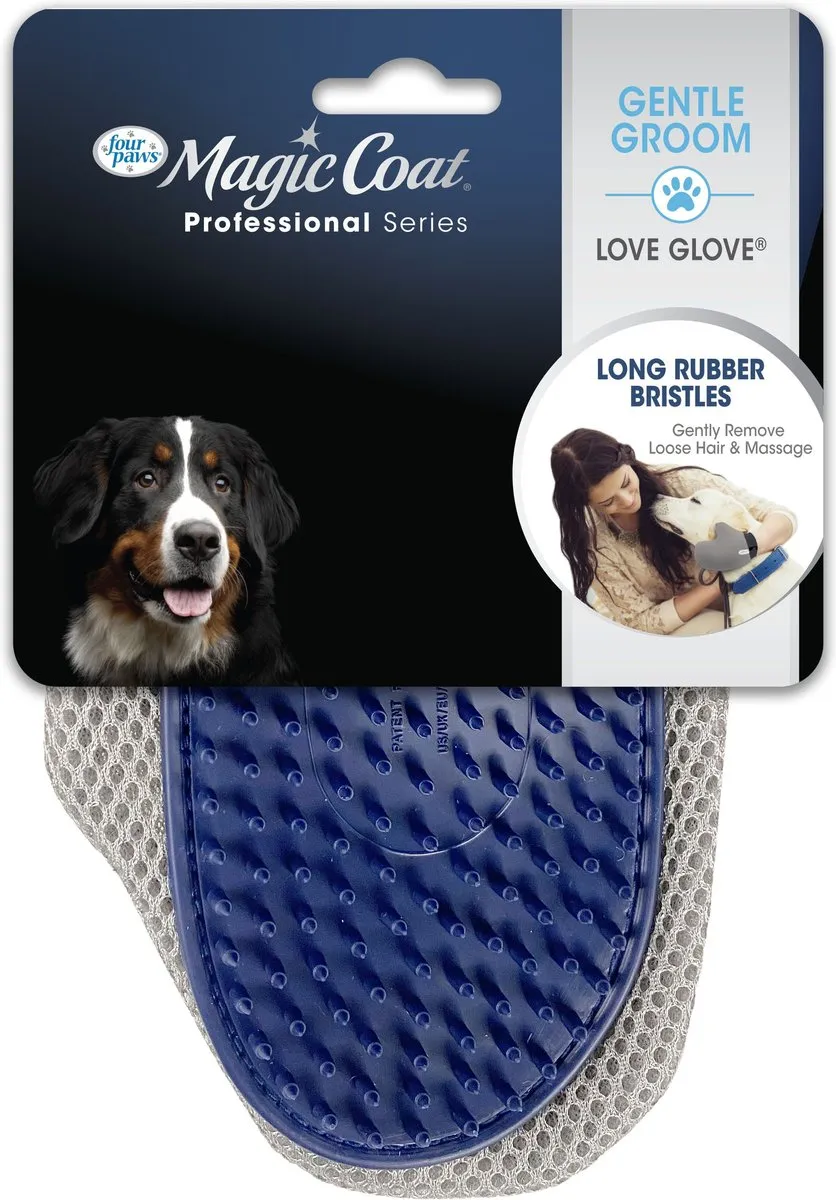 Four Paws Magic Coat Love Glove Grooming Mitt for Dogs