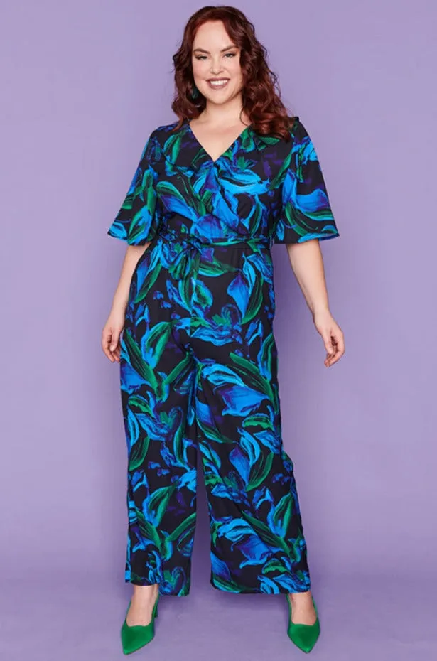 Frida Ocean Blue Jumpsuit