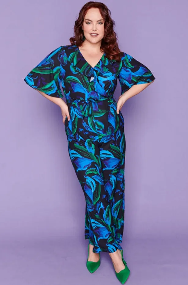 Frida Ocean Blue Jumpsuit