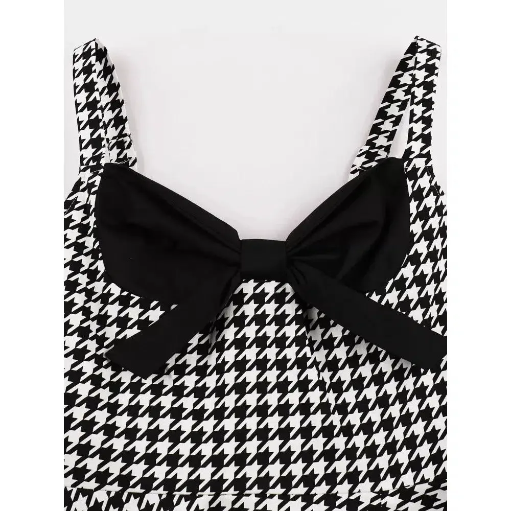 GGR Shelby Swing Dress in Houndstooth