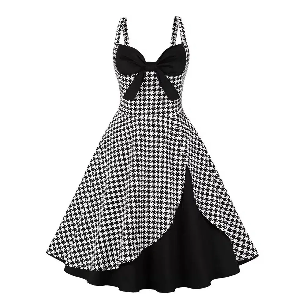 GGR Shelby Swing Dress in Houndstooth