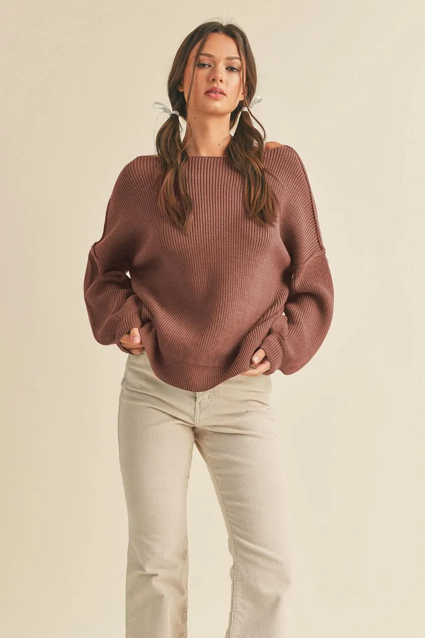 Ginger Boat Neck Sweater