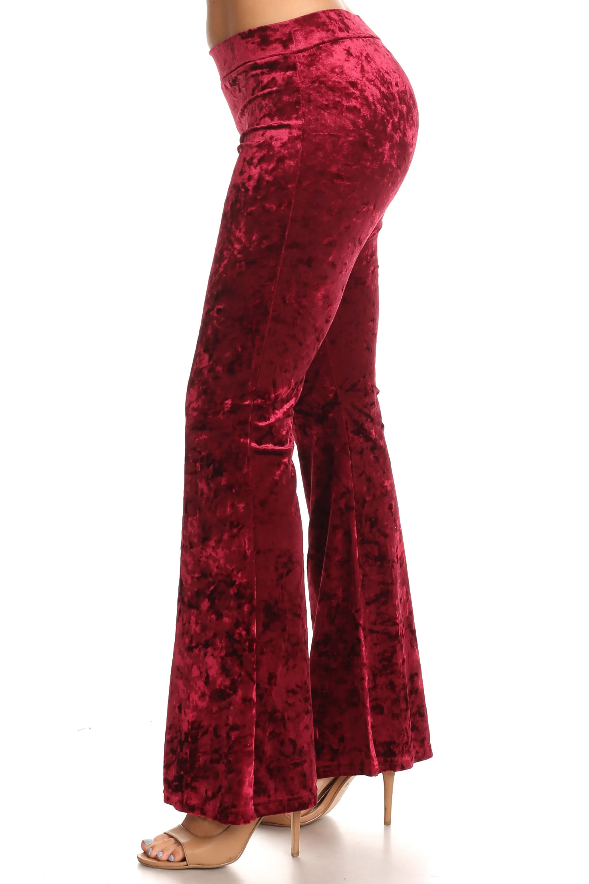 Glam's the Word Crushed Velvet Flared Pants