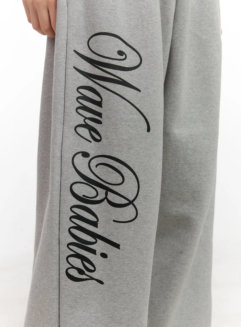 Graphic Lettering Sweatpants CN416