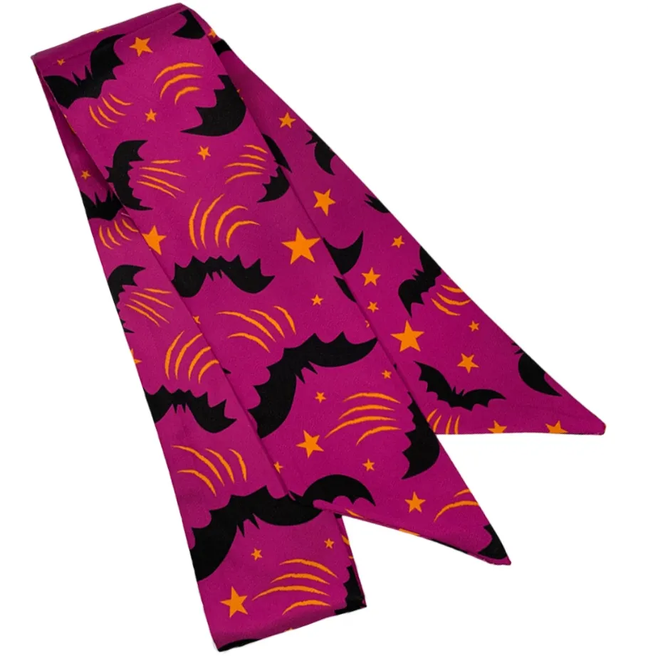 Halloween Bats Skinny Scarf by Johanna Parker x Lipstick & Chrome