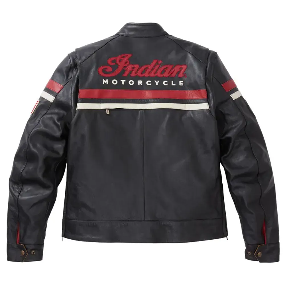 Indian Motorcycle  Mens Freeway Jacket 2 Warm Soft Comfortable Durable Black