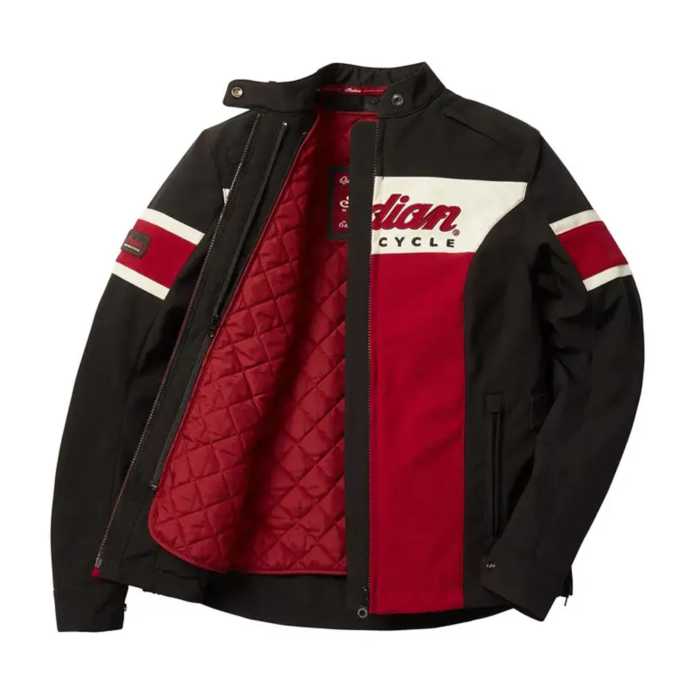 Indian Motorcycle  Womens Madison Jacket Tough Durable Breathable Fabric Red