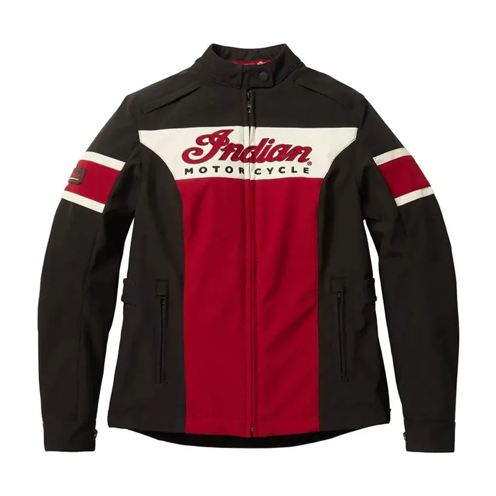 Indian Motorcycle  Womens Madison Jacket Tough Durable Breathable Fabric Red