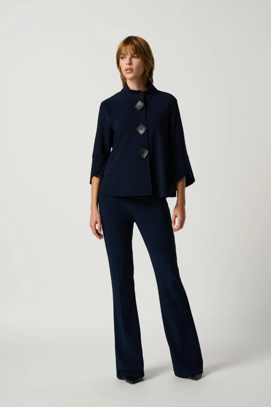 Joseph Ribkoff Midnight Blue Classic Flared Pant