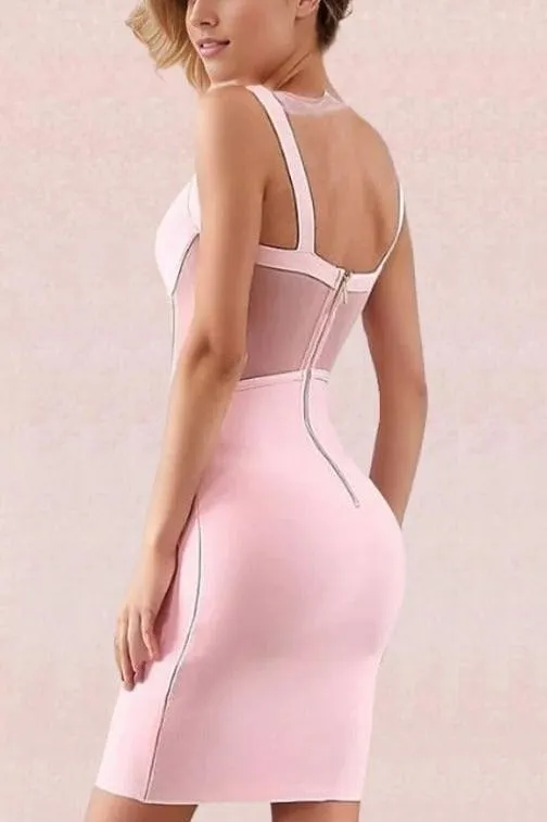 Juliette Bodycon Dress - Dusty Pink