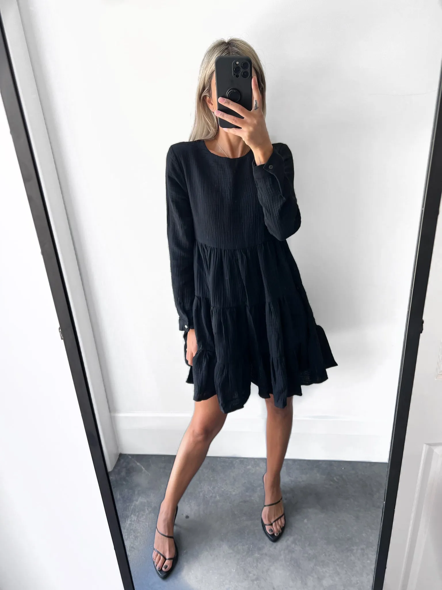 KELLY Tunic Dress - Black