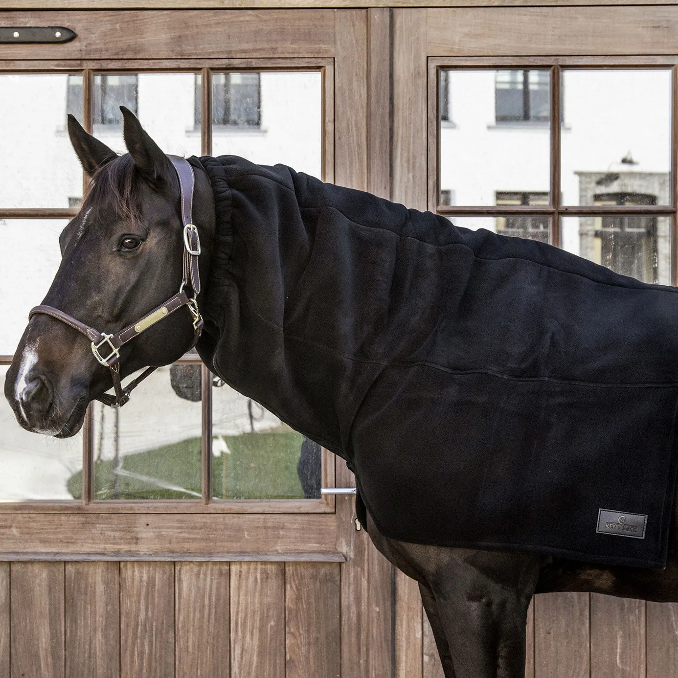 Kentucky Horsewear Heavyweight Fleece Scarf - Black