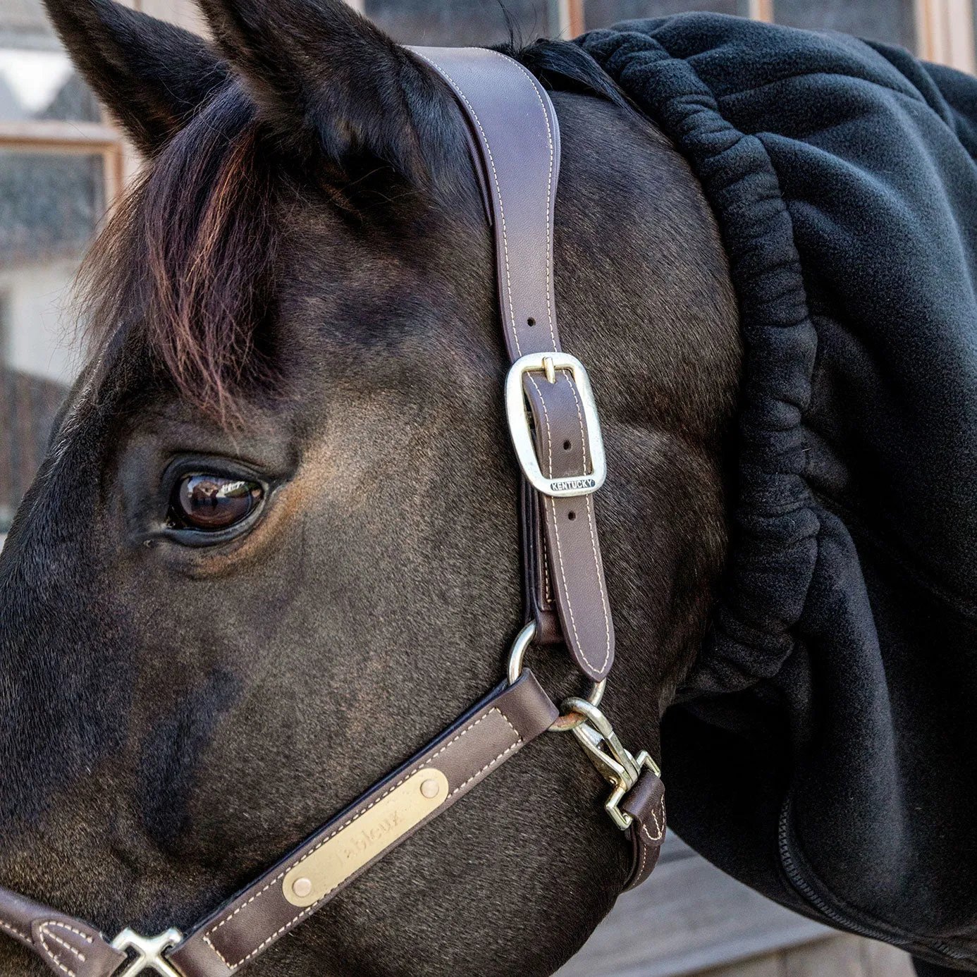 Kentucky Horsewear Heavyweight Fleece Scarf - Black