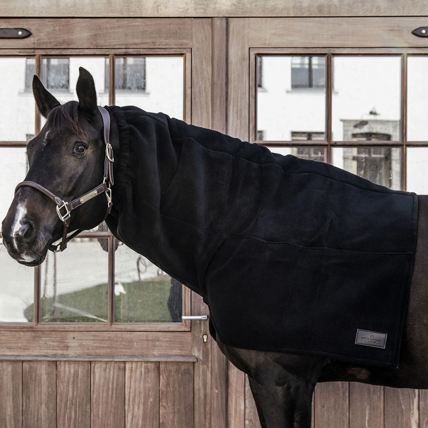 Kentucky Horsewear Heavyweight Fleece Scarf - Black