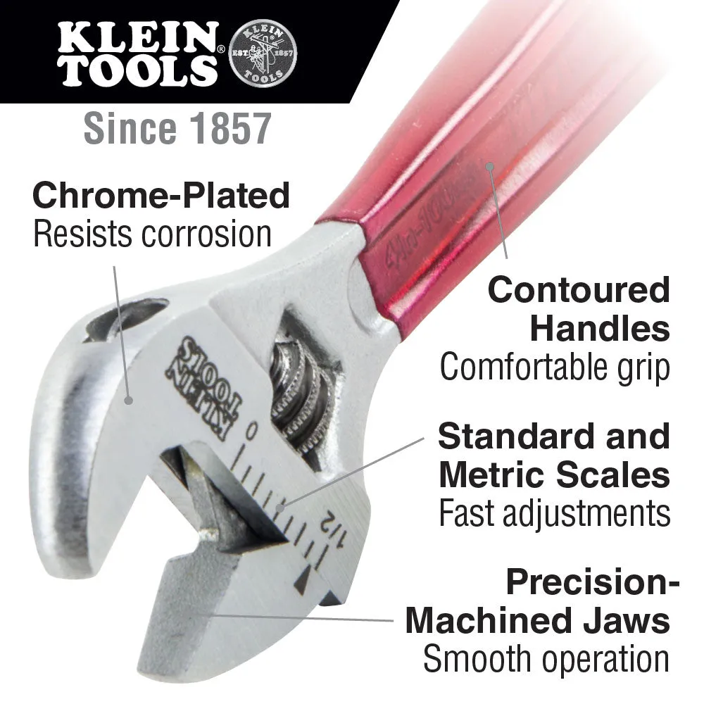 Klein Tools D507-6 Adjustable Wrench Extra Capacity, 6-1/2"