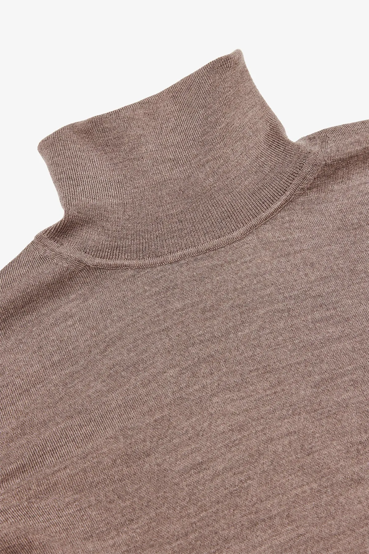 Kurt - Beige Roll-neck Knitwear