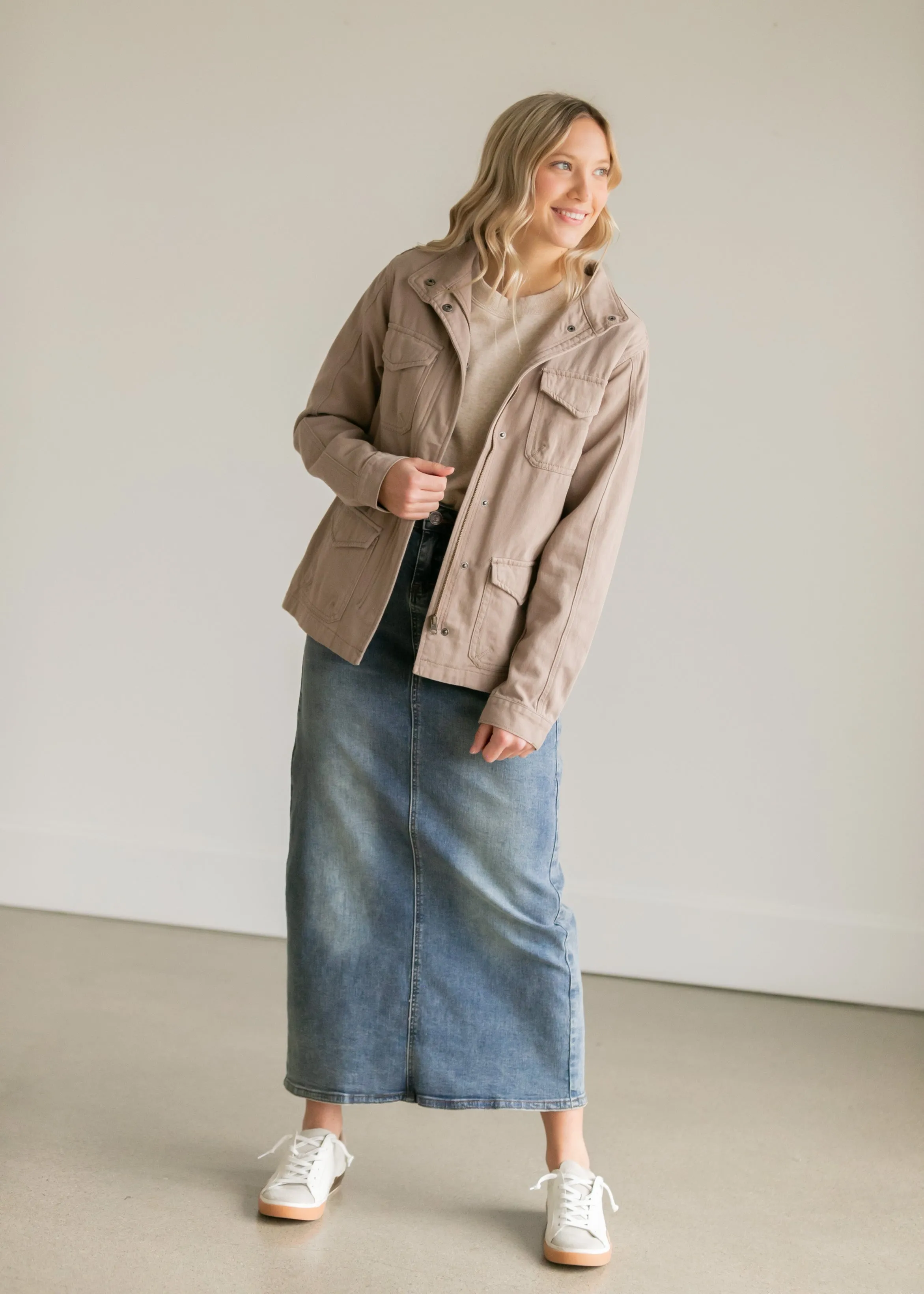 Kyra Long Denim Skirt - FINAL SALE