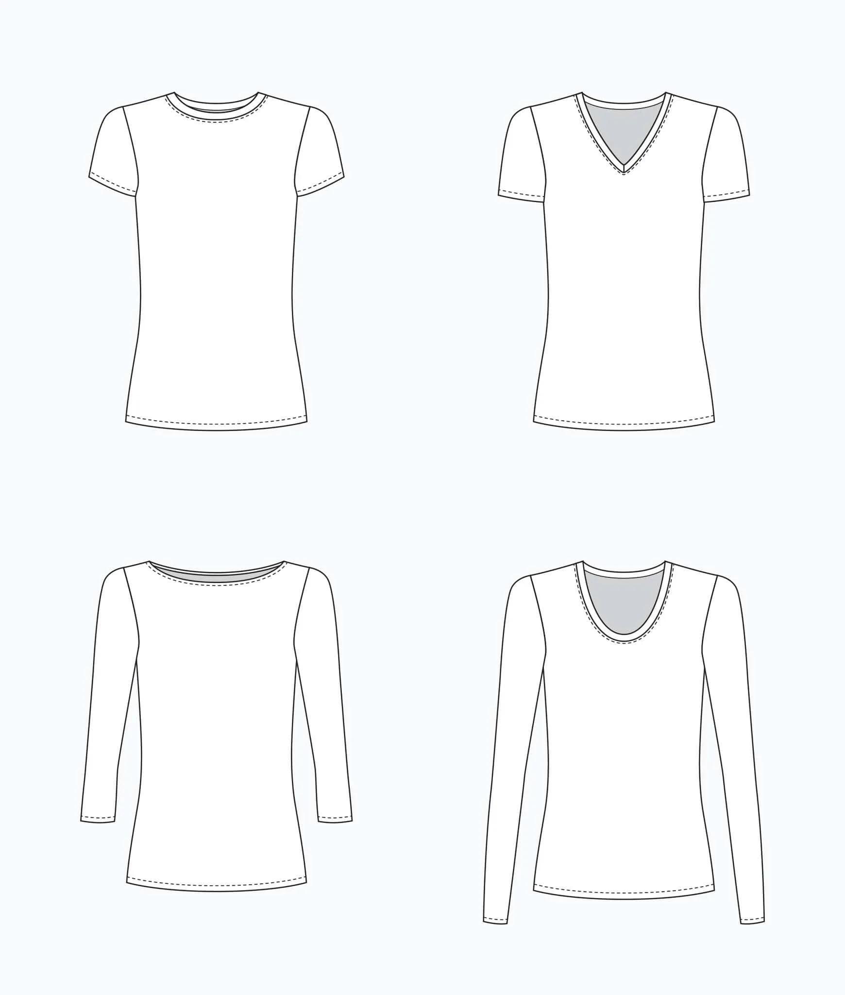 Lark Tee Sizes 0-18 - Grainline Studio