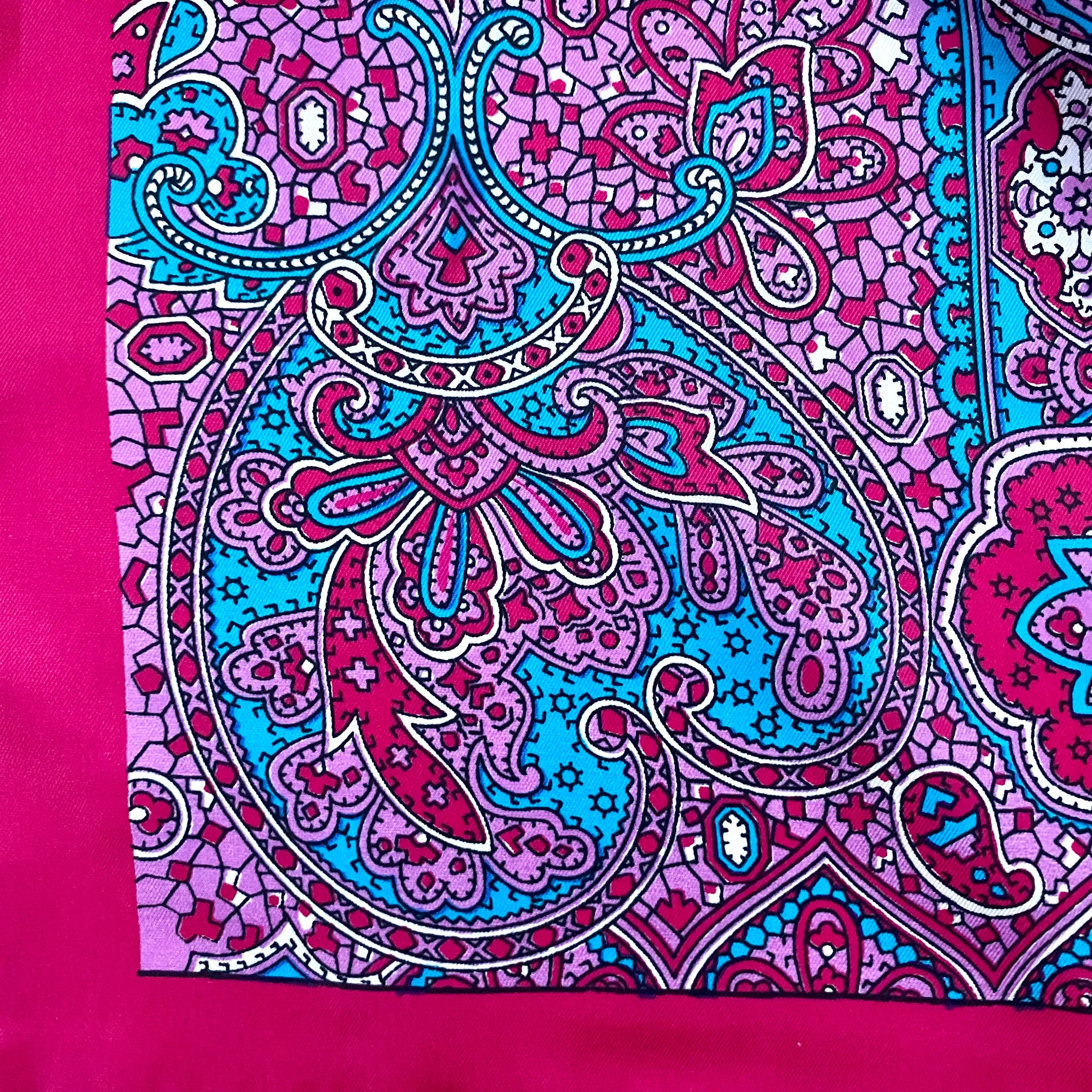 Late 60s/ Early 70s Bright Paisley Scarf