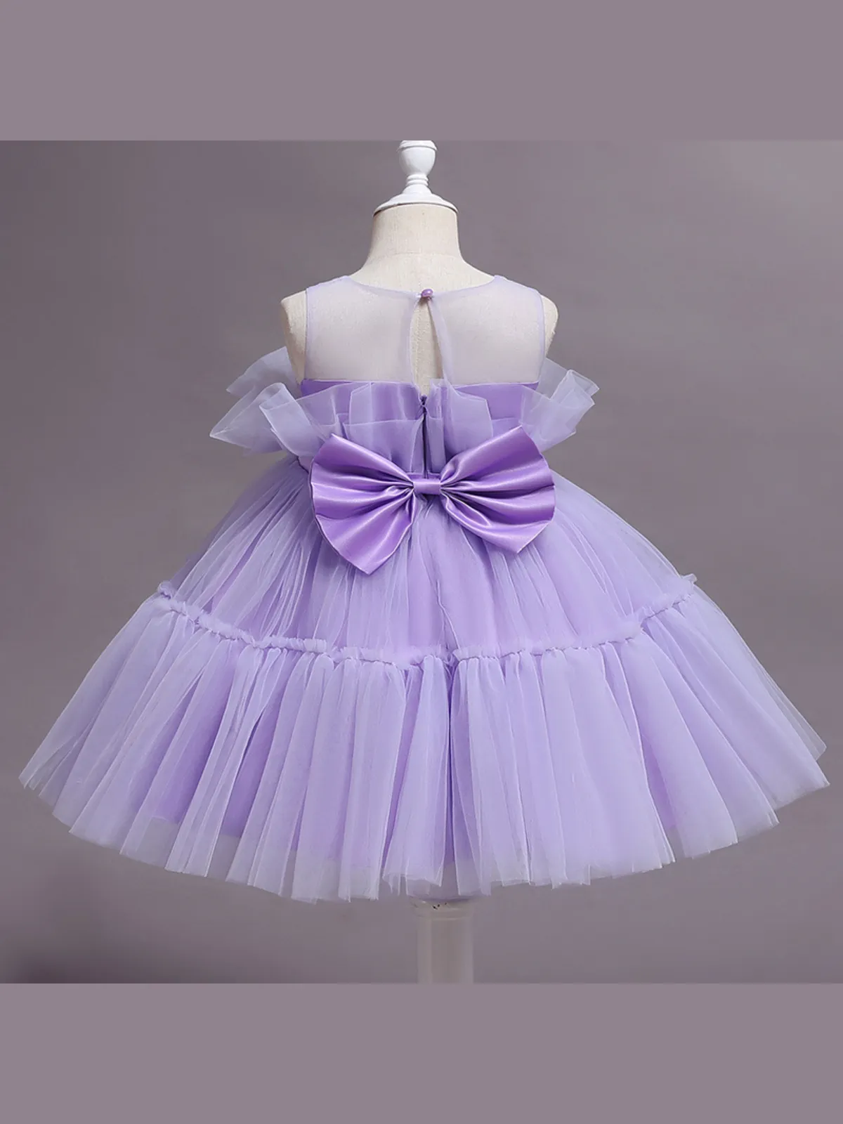 Lavender Haze Belted Tutu Dress