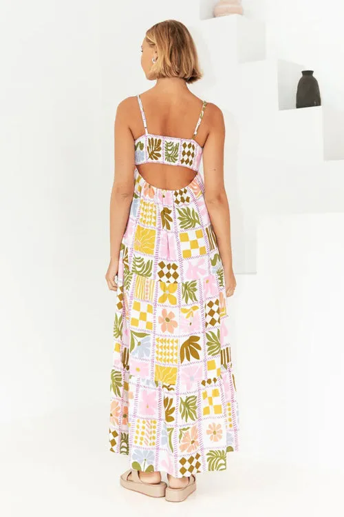 Living Is Easy Sleeveless Printed Maxi Dress - 4 Colors