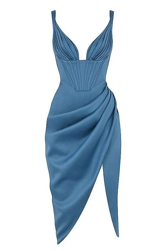 Maddi Bodycon Dress - Sea Blue