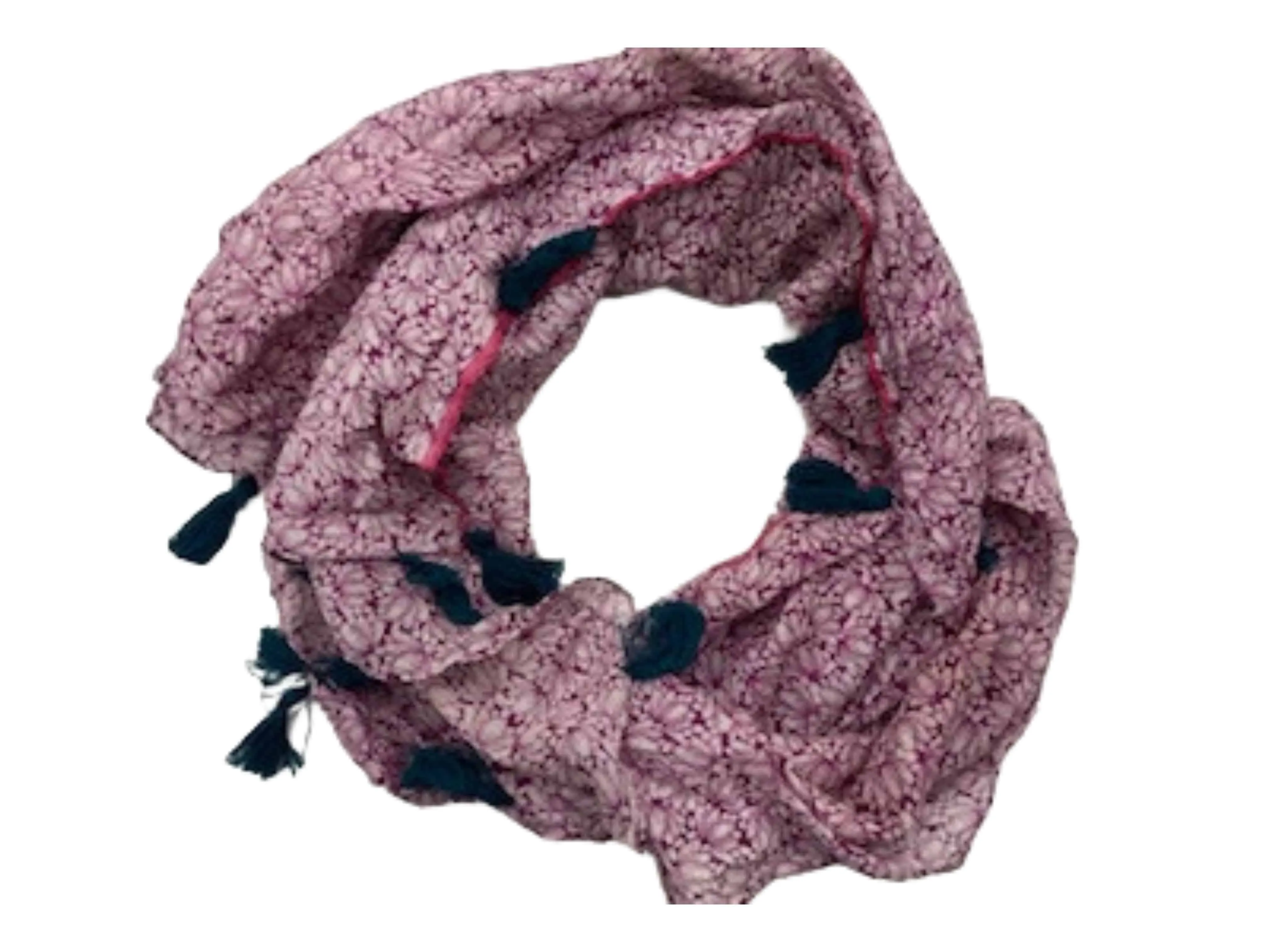 Magenta -  Ethnic Square Scarf