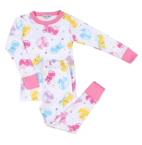 Magnolia Baby Pink Peeps Long Pajamas Set