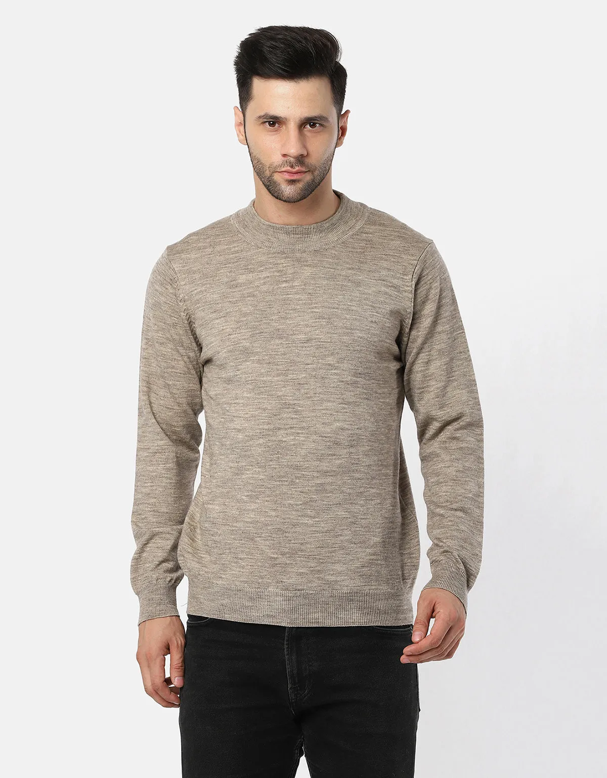 Men Knitted T-Neck Sweater