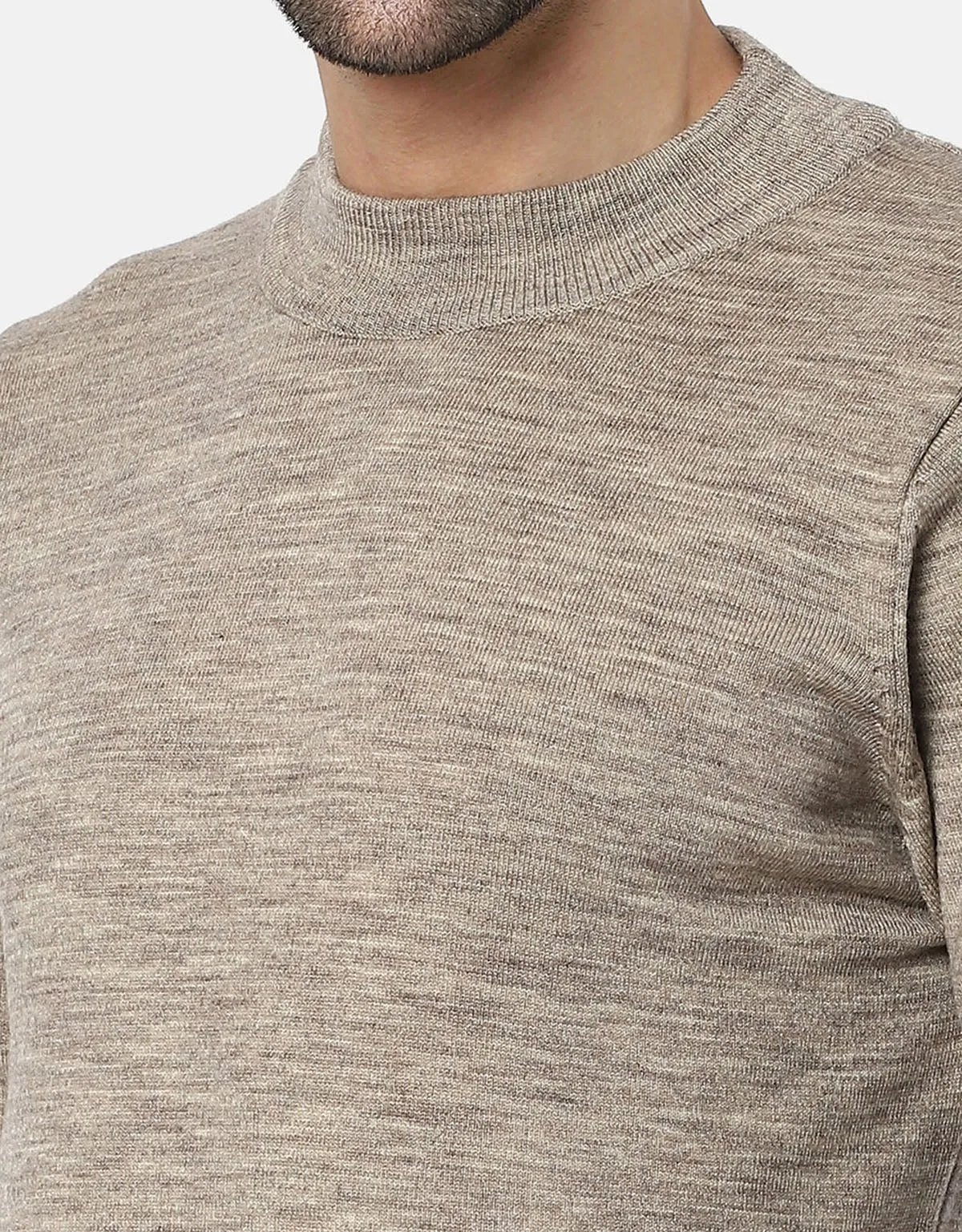 Men Knitted T-Neck Sweater