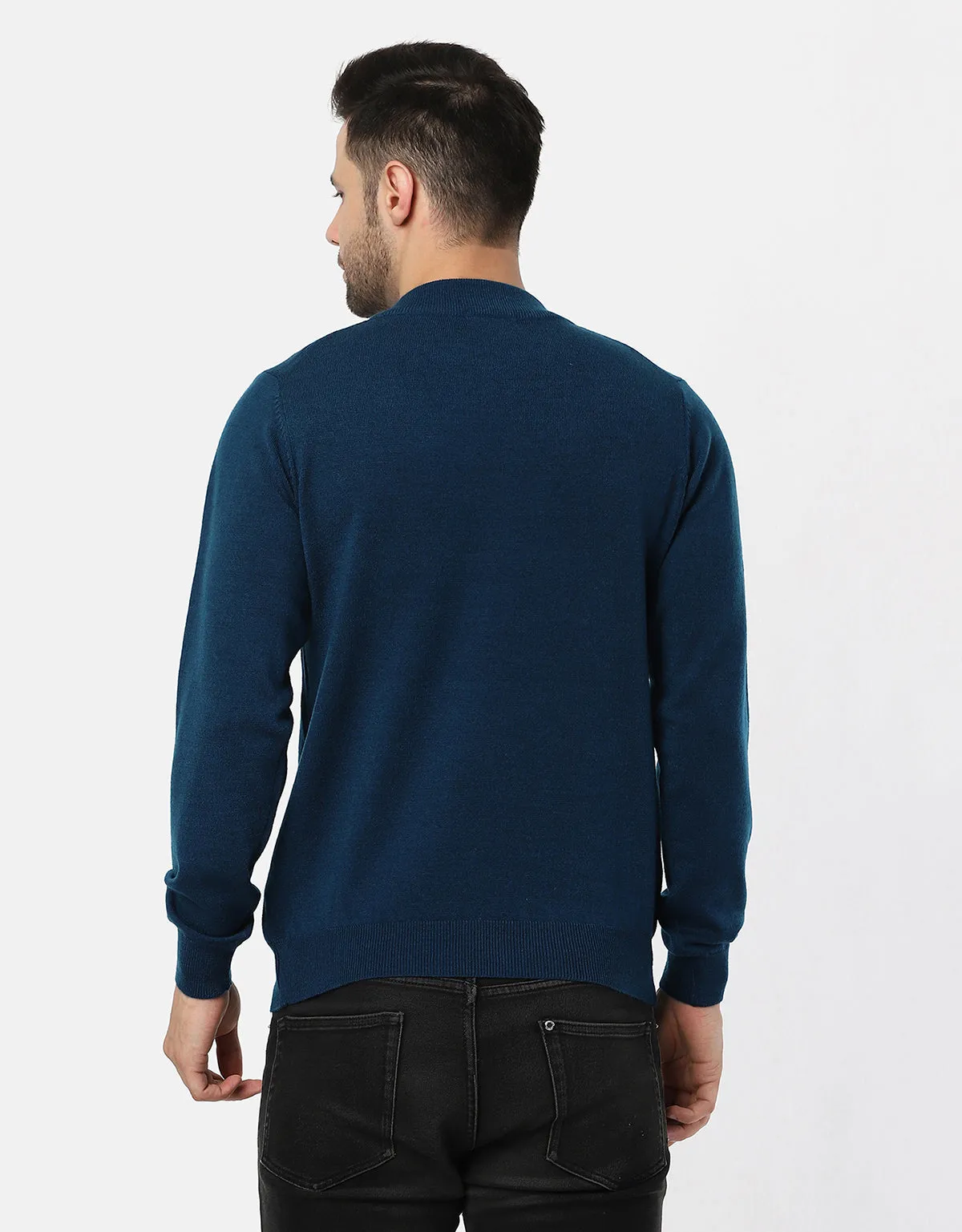 Men Knitted T-Neck Sweater